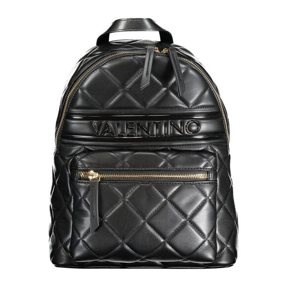 Mario Valentino Quilted Backpack VA29920 Women Black Backpacks